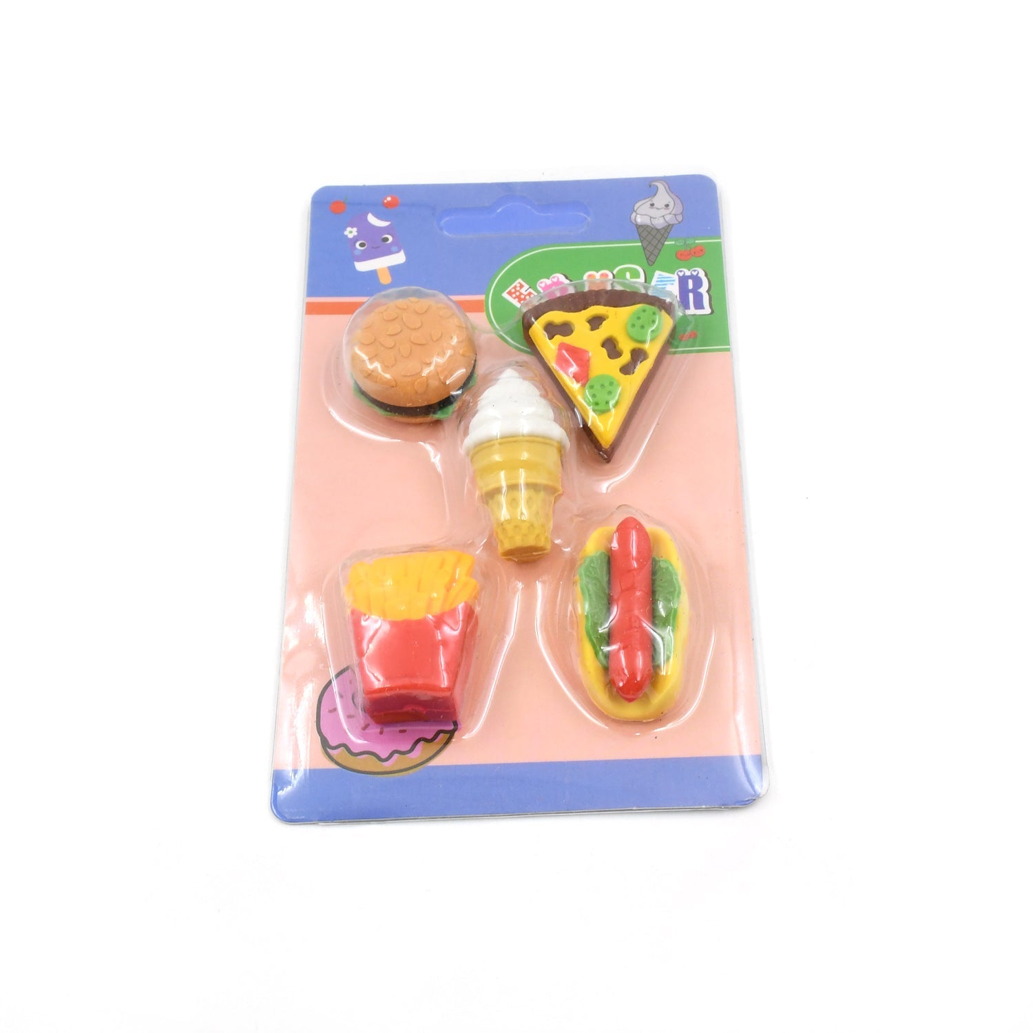 3D Food Fancy & Colorful Erasers – Cute Novelty Eraser Set for Kids & School Prize (1 Set / Mix Design & Color) 3D Food Fancy & Colorful Erasers – Cute Novelty Eraser Set for Kids & School Prize (1 Set / Mix Design & Color)